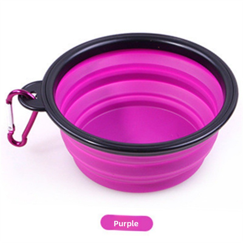 Portable Pet Foldable Food Water Bowl