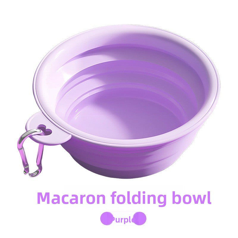 Portable Pet Foldable Food Water Bowl