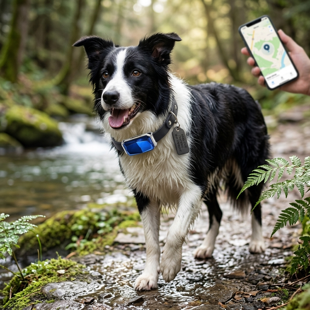 Waterproof GPS Locator for Pets with Real-Time Tracking