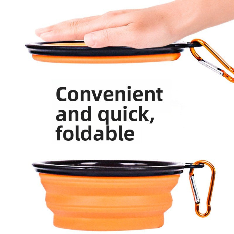 Portable Pet Foldable Food Water Bowl