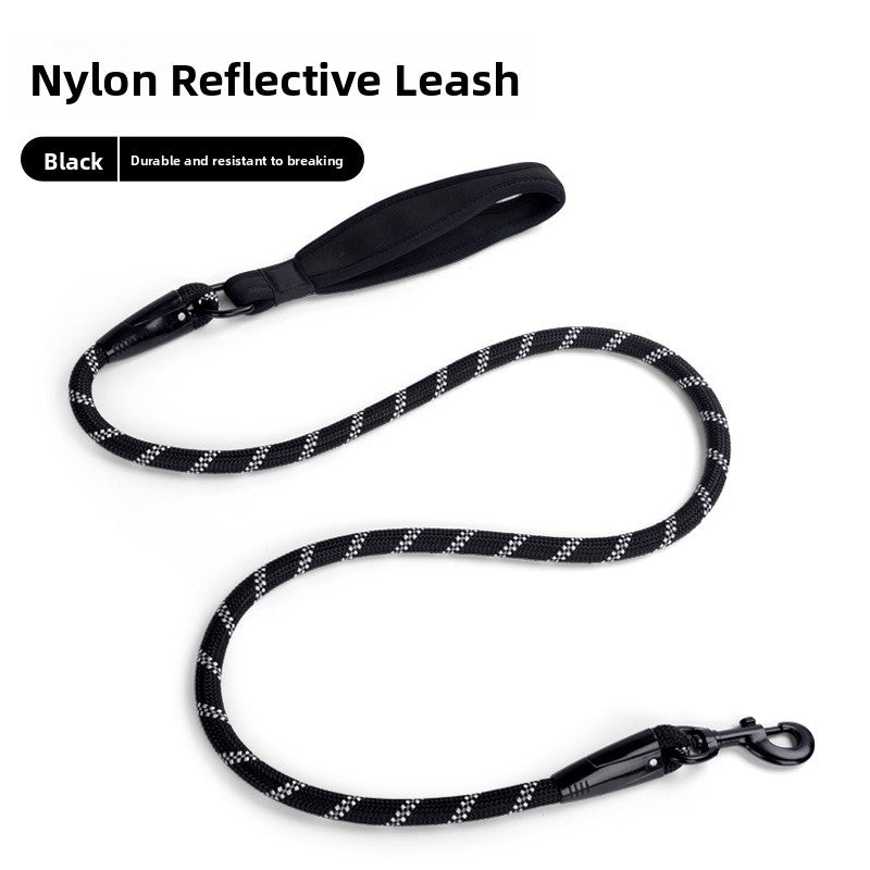 Reflective Nylon Dog Leash for Medium Large Pets