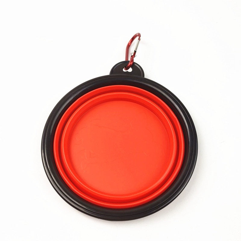 Portable Pet Foldable Food Water Bowl